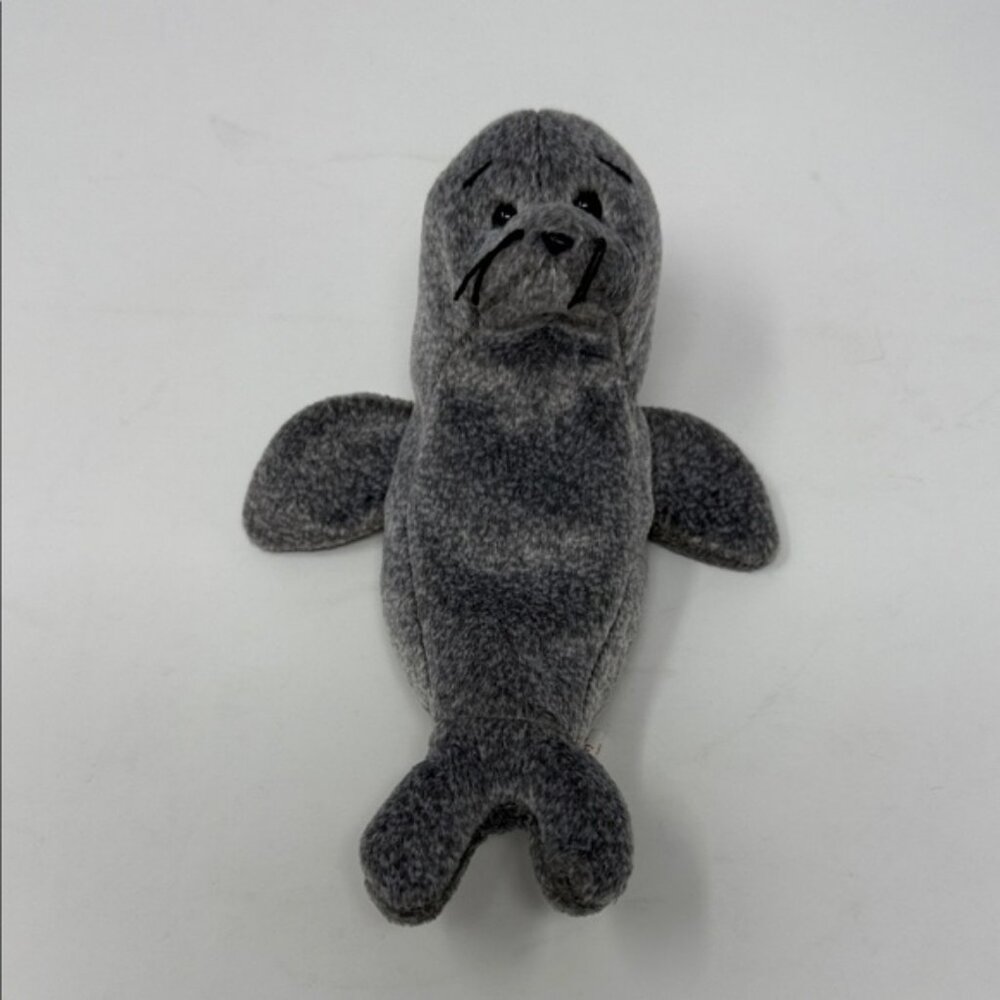 Ty Beanie Baby Slippery Gray Plush Seal Pet Toy for kids Stuffed  Animal